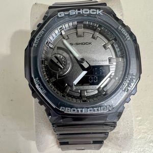 Casio G-Shock Casioak dark grey skeleton resin 40.4mm watch GMAS2100SK1A